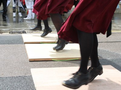 Dancing at bottom of High Street